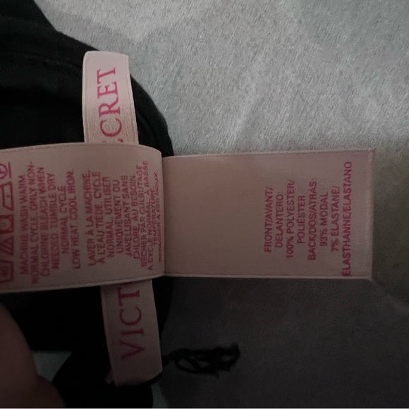 NWT Victoria’s Secret Size L Black Cecile Modal Camisole front silky/back modal - Picture 13 of 13